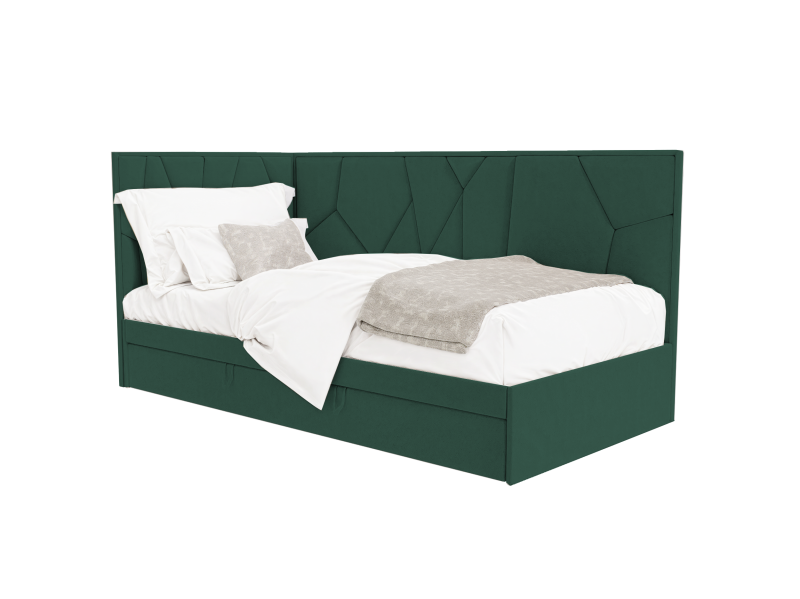 кровать helga угловая (с ящиком) купить в магазине Beautyson